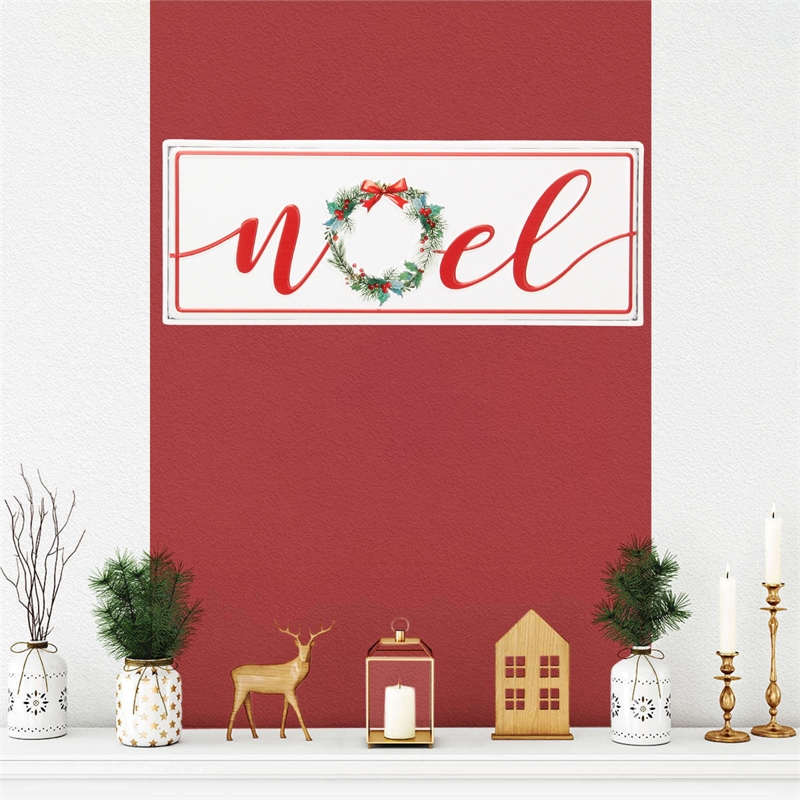 Clara Holiday Metal Sign - Noel
