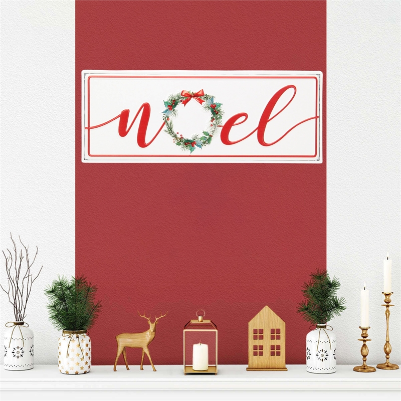 Clara Holiday Metal Sign - Noel