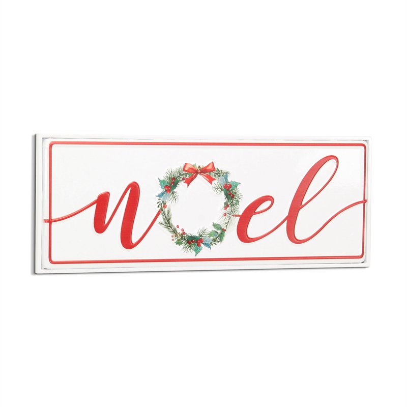 Clara Holiday Metal Sign - Noel