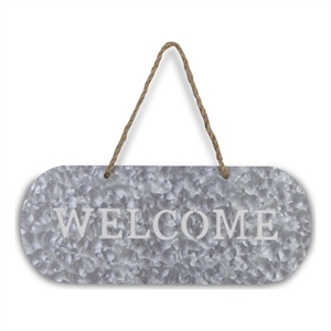 PIetro Metal Garden Hanging &quotWelcome&quot Sign