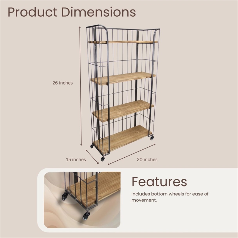 Deo Tiered Organizer cart - 4 Tiers