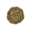 Ellis Cast Iron Gold Finish Table Decor - Lotus - Small