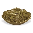 Ellis Cast Iron Gold Finish Table Decor - Lotus - Small