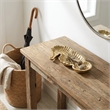 Ceili Golden Cast Iron Sea Horse Tray