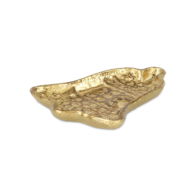 Christmas Bell Cast Iron Gold Catchall Dish