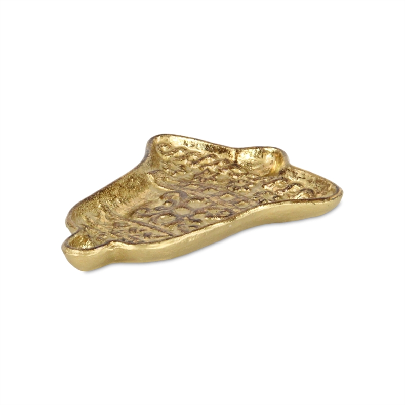 Christmas Bell Cast Iron Gold Catchall Dish