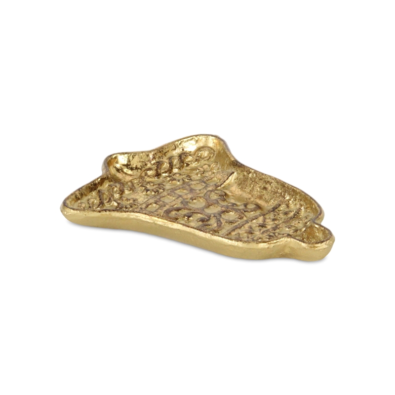 Christmas Bell Cast Iron Gold Catchall Dish