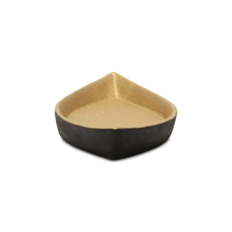 Saoirse Black & Gold Cast Iron Boat Dish