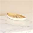 Saoirse White & Gold Cast Iron Boat Dish