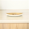 Saoirse White & Gold Cast Iron Boat Dish