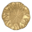 Hypatia 5.75 Inch Cast Iron Lily Pad Catchall Tray - Gold