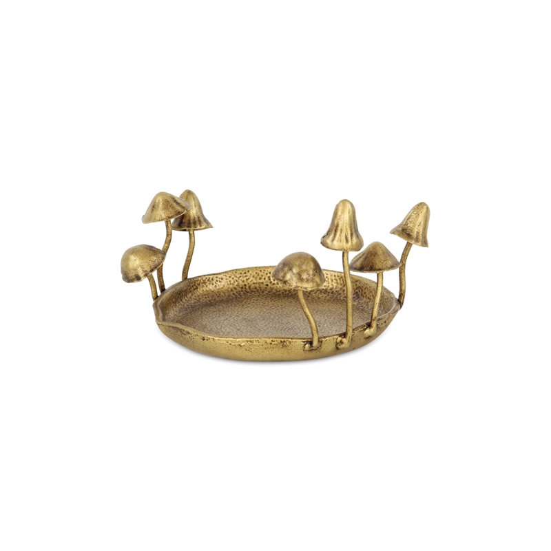 Qinrie Cast Iron Catchall Forest Fungi Tray