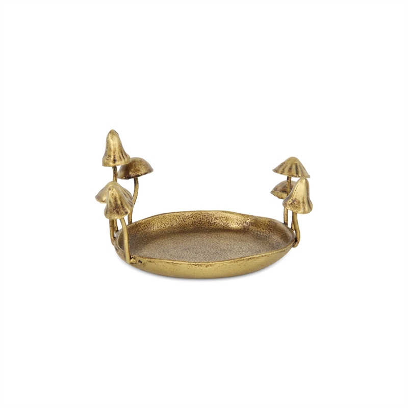 Qinrie Cast Iron Catchall Forest Fungi Tray