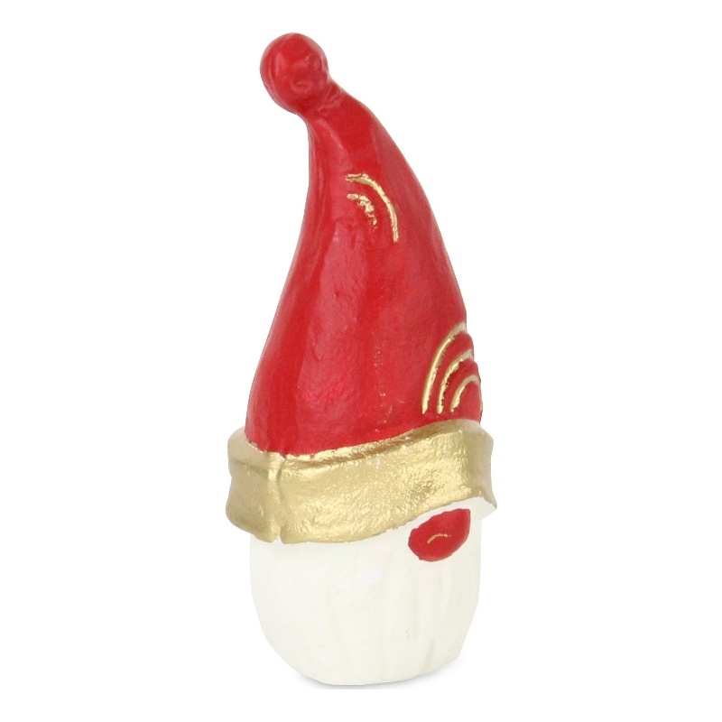 Santa Gnome Cast Iron Table Decor - Large