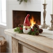 Santa Gnome Cast Iron Table Decor - Small