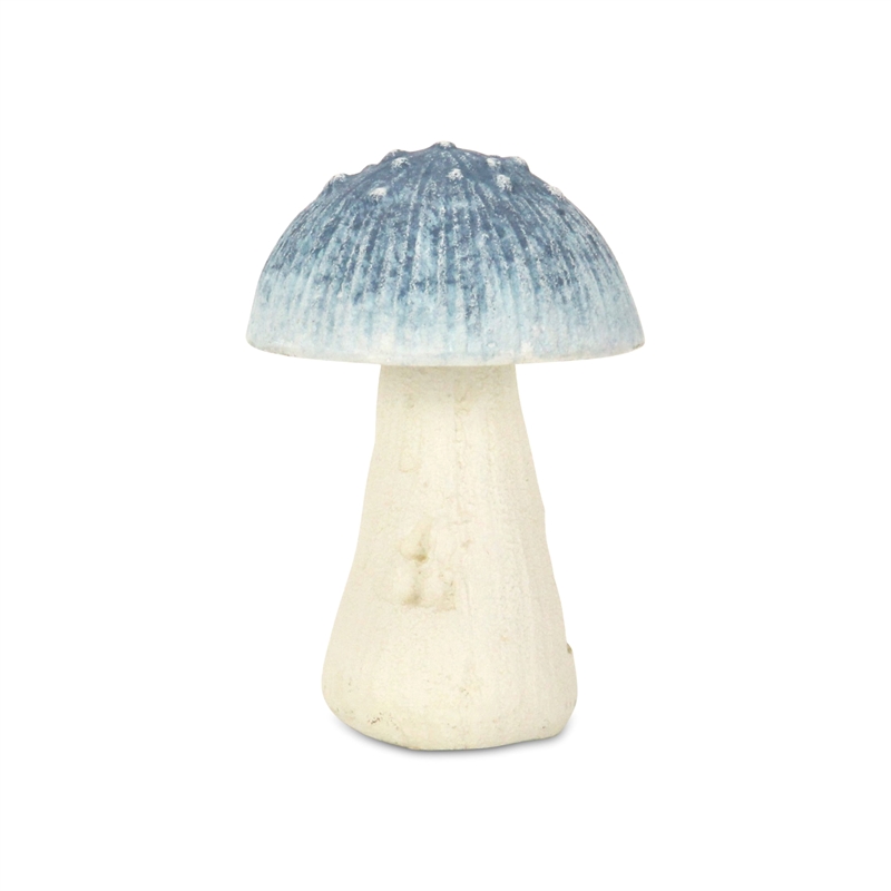 Hareton Cast Iron Blue & White Forest Fungi Decor