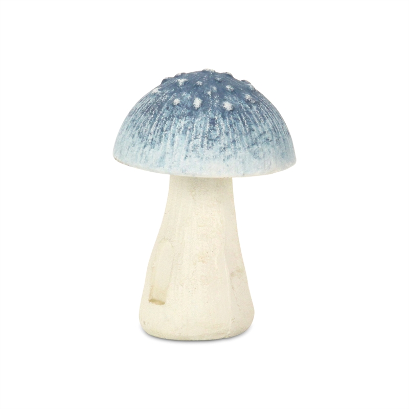Hareton Cast Iron Blue & White Forest Fungi Decor
