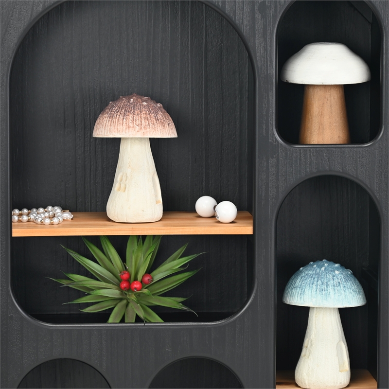 Hareton Cast Iron Red & White Forest Fungi Decor