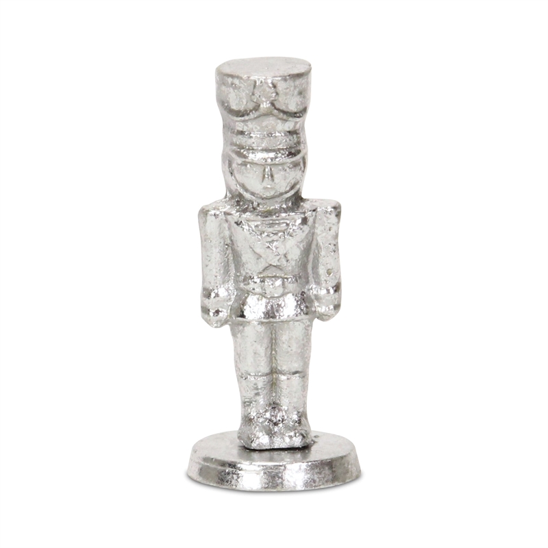 Clara Silver Cast Iron Nutcracker Figurine - Small