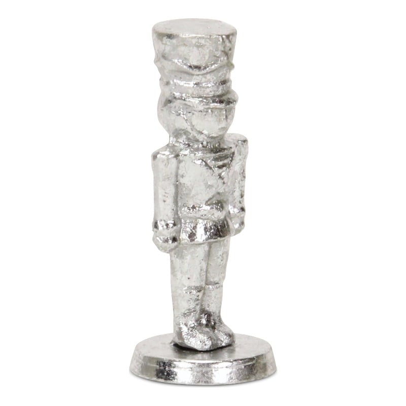 Clara Silver Cast Iron Nutcracker Figurine - Small