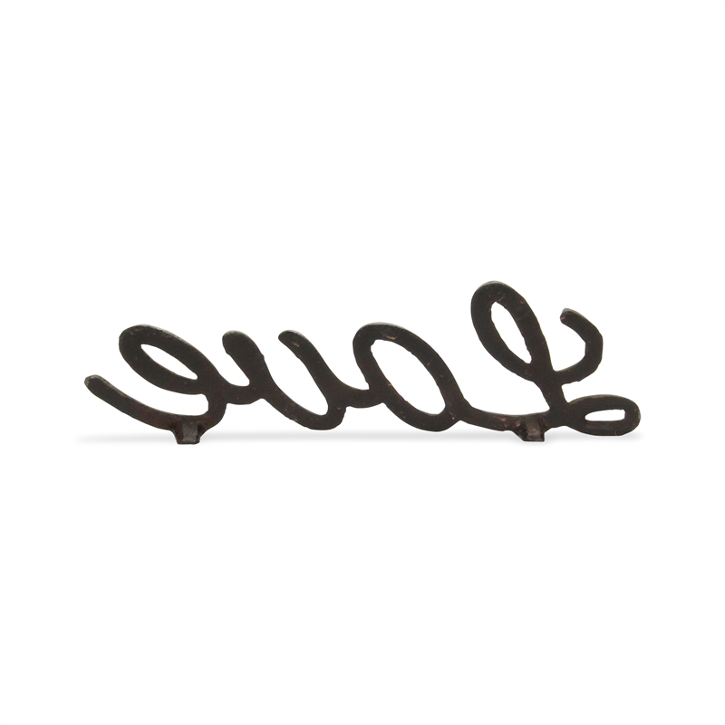 Amara Cast Iron Table Decor - Love