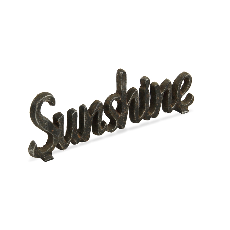 Norah Cast Iron Table Decor - Sunshine
