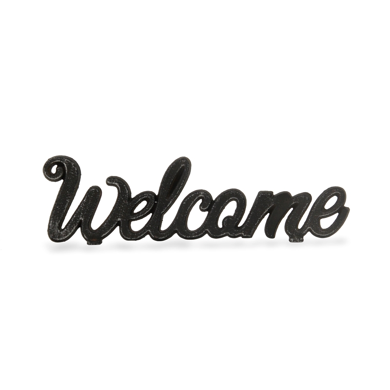Ingrid Elegant Cast Iron Table Decor - Welcome