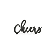Steffen Cast Iron Cheers Table Decor - Black