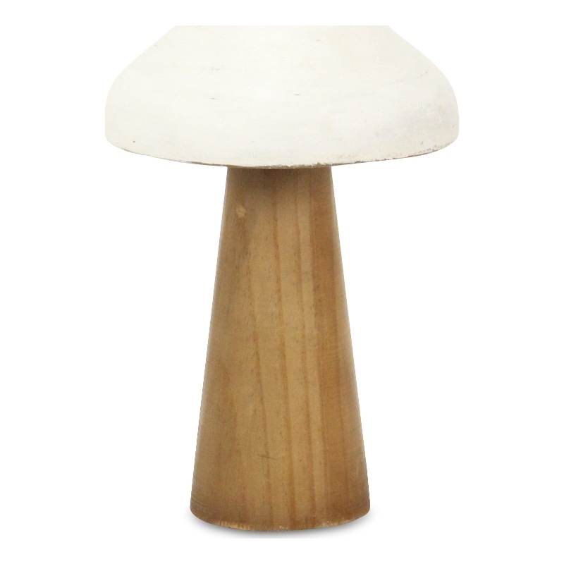 Hareton Forest Fungi Table Decor - Brown and White - Large