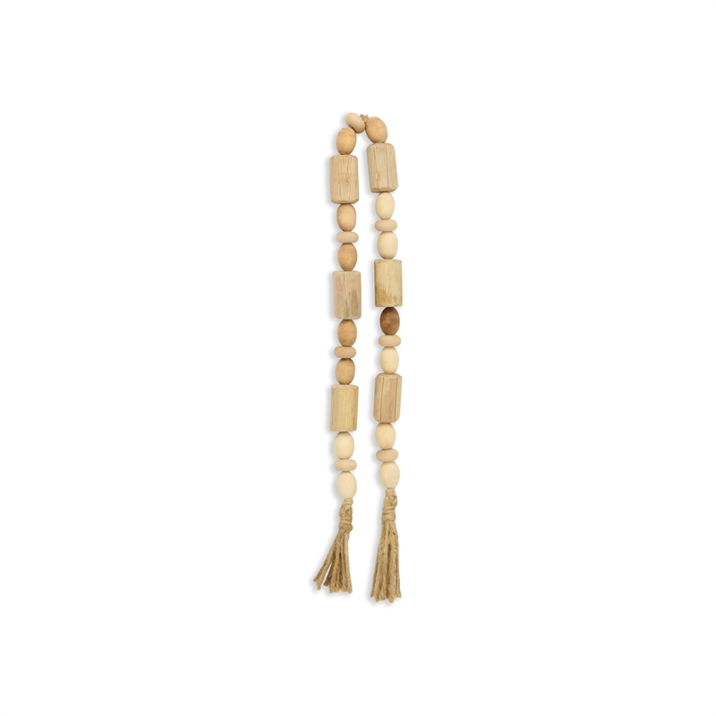Wistan Hanging 4 Wood Bead Design Garland Decor