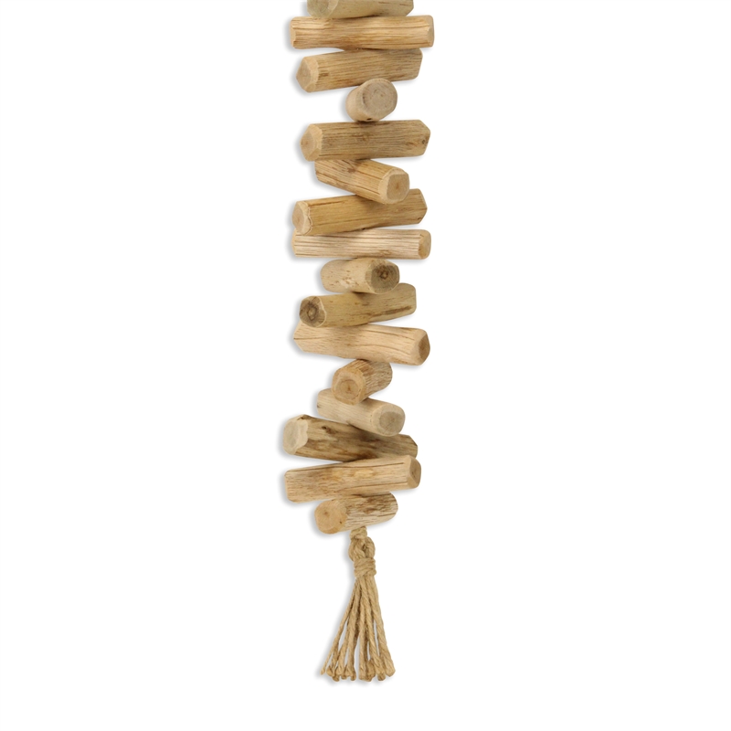 Wistan Hanging Wood Bar Tassel Decor - Large