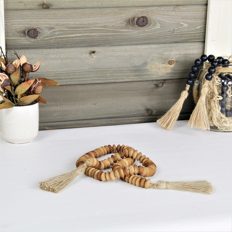 Akaida Wooden Abacus Styled Bead Garland Decor