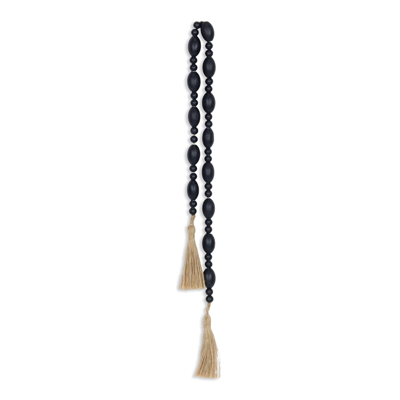 Akaida Dark Blue Mixed Wooden Bead Garland Decor