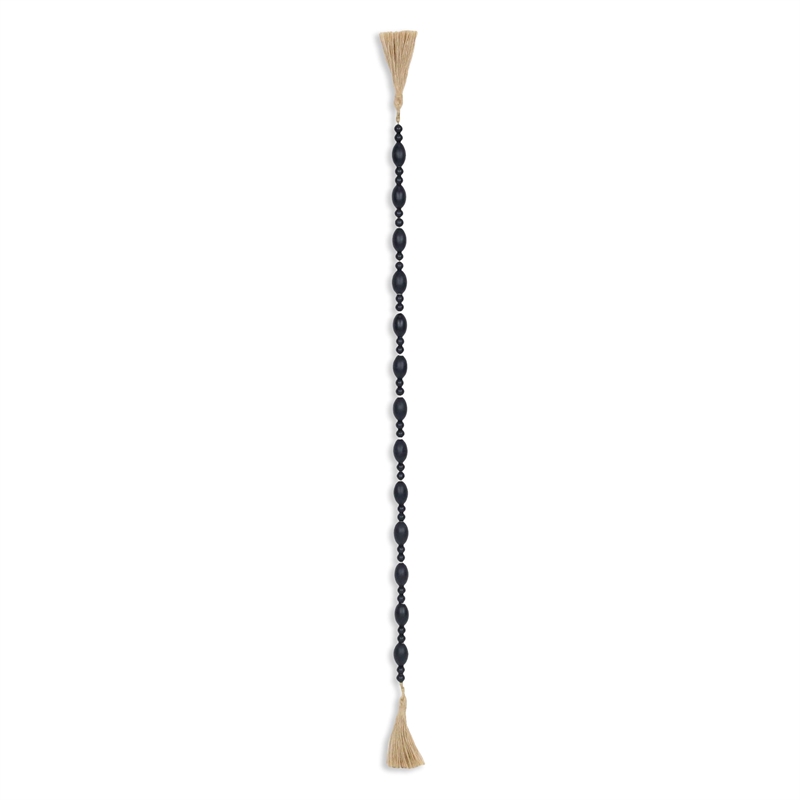 Akaida Dark Blue Mixed Wooden Bead Garland Decor