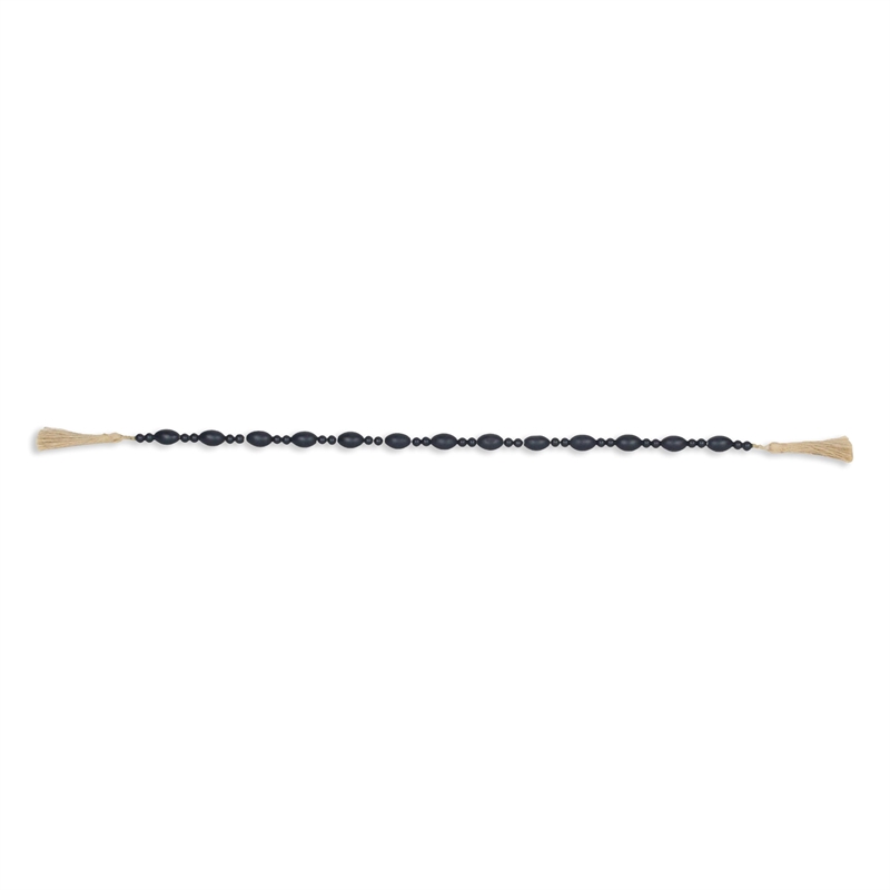 Akaida Dark Blue Mixed Wooden Bead Garland Decor