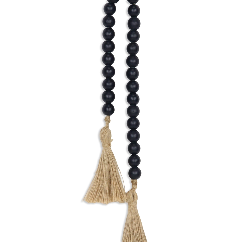 Akaida Dark Blue Wooden Bead Garland Decor
