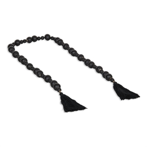 Akaida Black Wooden Mixed Bead Garland Decor