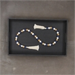 Kira Brown Blue and White Beaded Garland