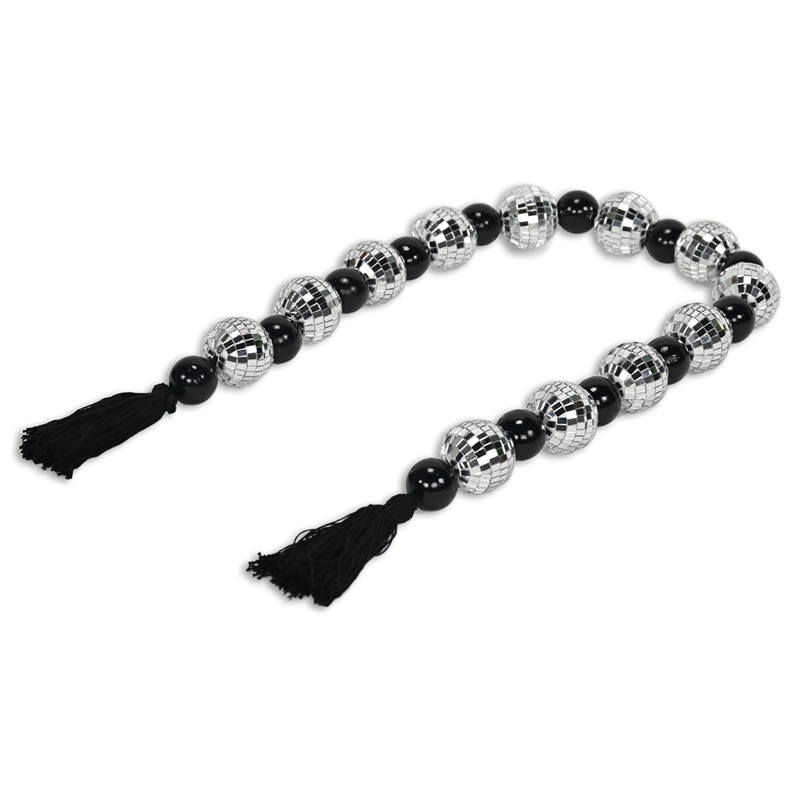 Luminis Disco Ball Themed Beaded Garland