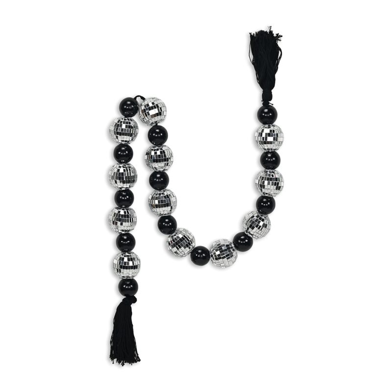 Luminis Disco Ball Themed Beaded Garland