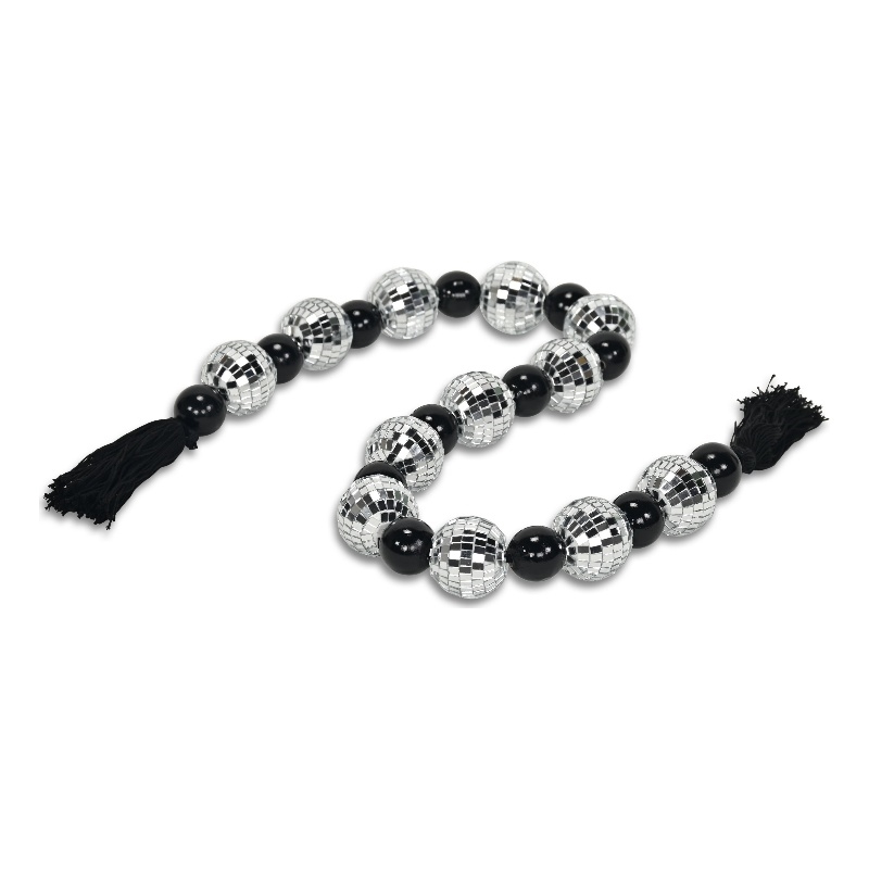 Luminis Disco Ball Themed Beaded Garland