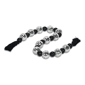 Luminis Disco Ball Themed Beaded Garland
