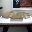 Rustic Farmstead Studded Rectangular Wood Crate Set