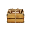 Rustic Farmstead Medium Brown Studded Rectangular Wood Crate Set