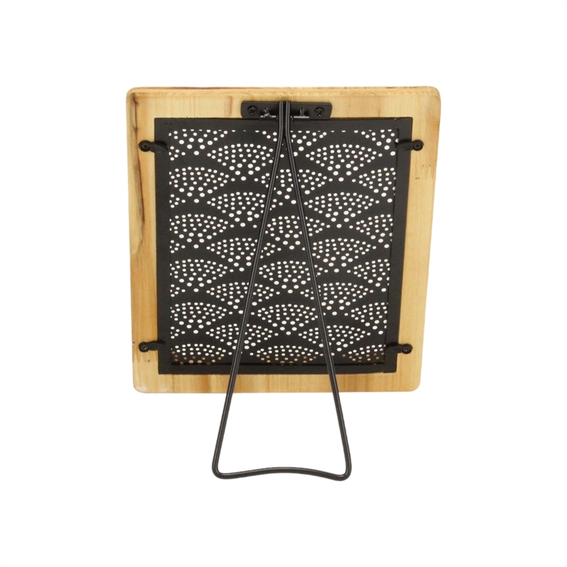 Merridew Wood Framed Metal Earring Hanging Table Easel