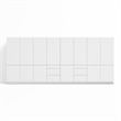 Klovo 8-Piece 16 ft. Locker Wall Storage Set in White
