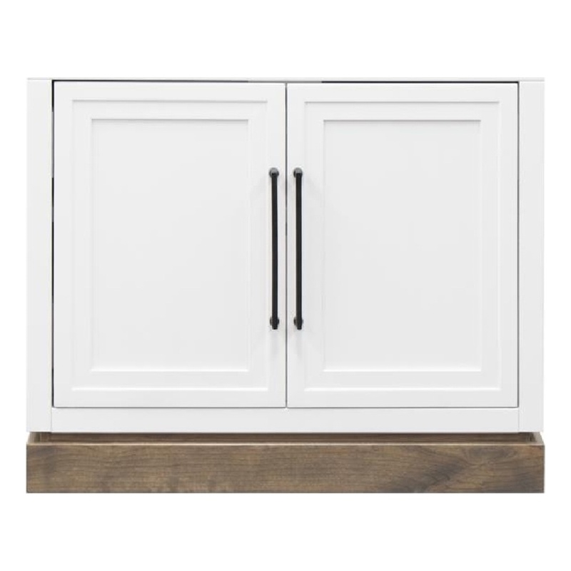 Bridgevine Home Nora Two-Door Storage Cabinet with Painted Finish in White