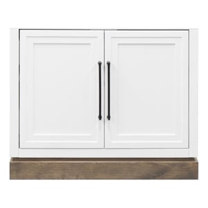 Bridgevine Home Nora Two-Door Storage Cabinet with Painted Finish in White