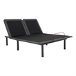 Bridgevine Home Queen Size Flex Adjustable Bed Frame w Voice Controls in Black