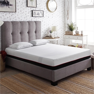 Bridgevine Home 10&quot Twin XL Size Mattress with Copper-Infused Memory in White